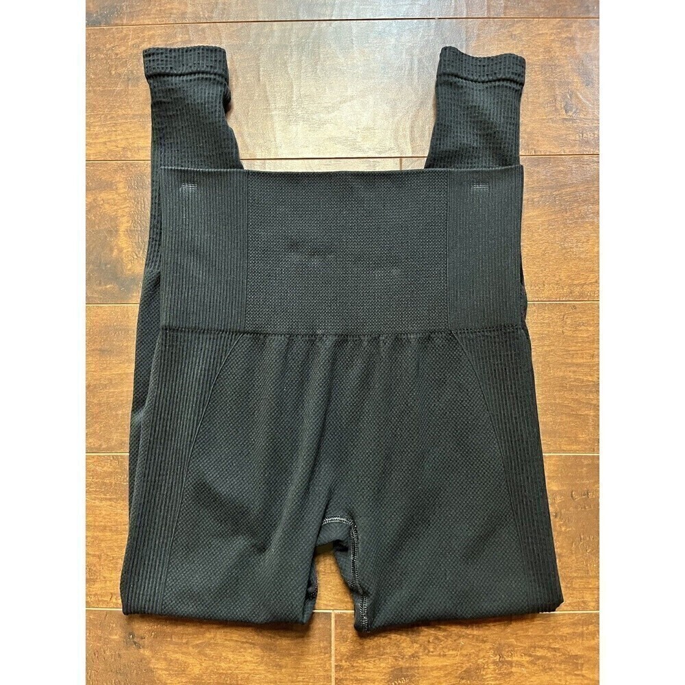 Gymshark Womens Pull On High Rise Black Work Out Legging Size Small